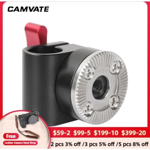 CAMVATE Universial Single 15mm Rail Clamp Mount Rod Clamp With Standard ARRI Rosette (M6 thread) Lock For Magic Arm /EVF Support