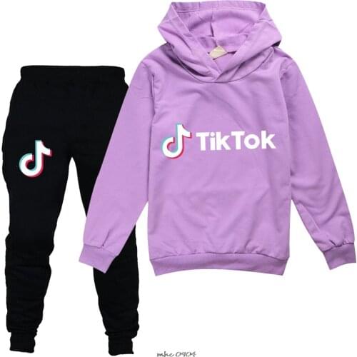 Tik Tok Children Tracksuit Kids Clothing Sets Baby Boys Girls Fashion Sports Suits Hoodies Sweatshirts+Pants Tik Tok Boy Clothes