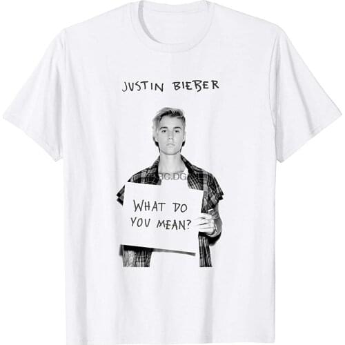 Justin Bieber Official What Do You Mean Single Cover BW T-Shirt