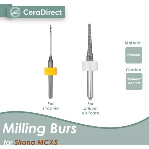 Milling burs Sirona cerec（MCX5）Milling Machine (3Pieces) CAD/CAM
