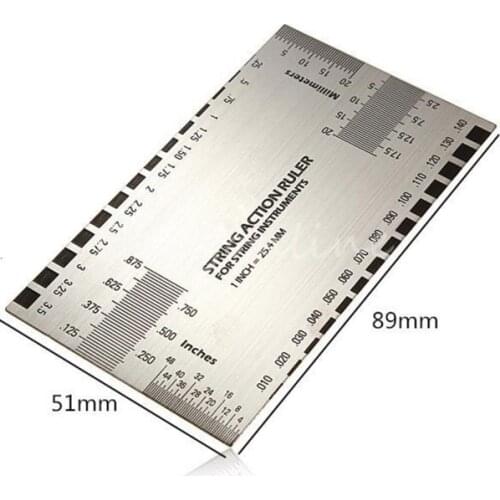 Guitar String Specification Pillow Scale Measuring Ruler for Guitar Electric Stainless Steel Guitar Parts Accessories new