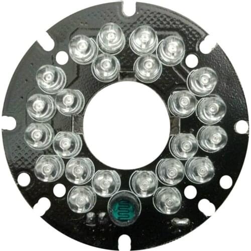 Infrared Light Board IR LED Board 24 Leds Infrared IR 5mm 90 Degrees 850nm For Security CCTV Camera 3.6mm lens IP camera