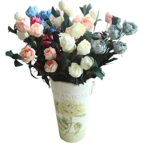 Artificial Flower Multifunctional Realistic PE Bridal Faux Simulation Rose for Wedding Festival Decor