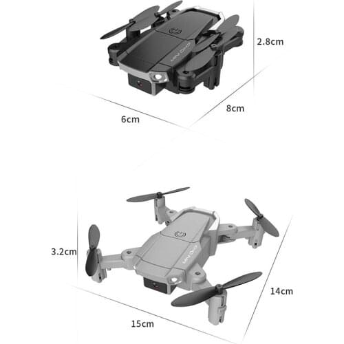 Mini Drone Foldable Clear Pixel Dual Camera RC Aircraft Aerial Set Height Quadcopter