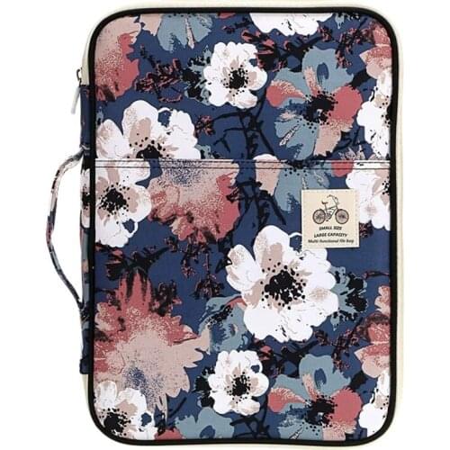 Multifunctional A4 Document Bag Combination Storage Bag Travel Bag Zipper Protective Case Suitable for iPad, Notebook