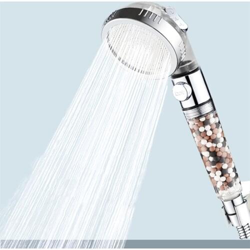 SPA Spa Beauty Negative Ion Shower Nozzle Water Saving Filter Removable And Washable Pressurized Shower Shower Head