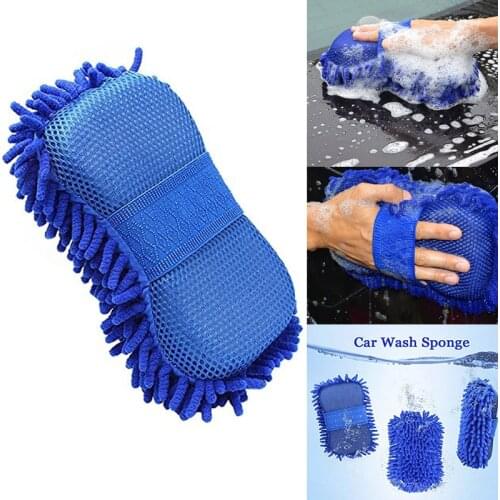 Car Window Wash Cleaning Sponge Towel Cloth Wash Gloves Car Washer Supplies Soft Washing Towel Home Cleaning Towel Accessories