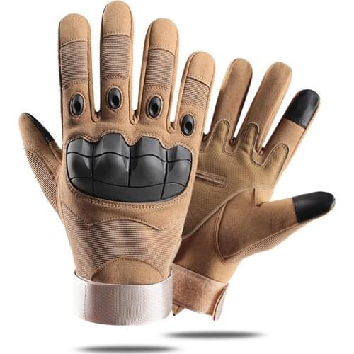 Multifunction Outdoor Sports Military Tactical Full Finger Men Gloves Touch Screen Paintball Airsoft Hard Knuckle Climbing S2107