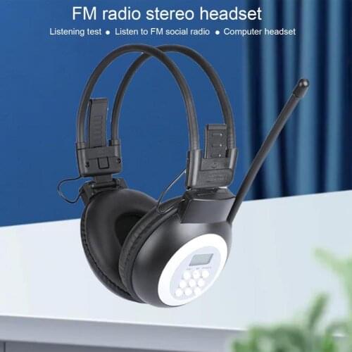 HRD-308S Bluetooth Headphone Wireless FM Radio Portable 50-108MHz Foldable Stereo Headset for Student