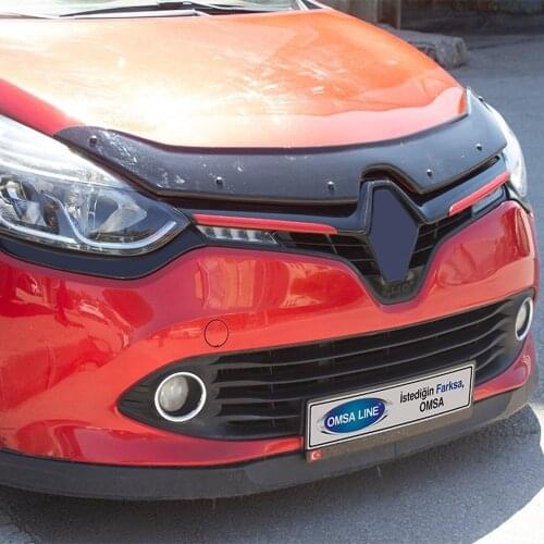 Renault Clio 4 Red Chrome Front Grill 2 Pieces. 2012-2017. ISO9001 / 2008 A + Quality modified design