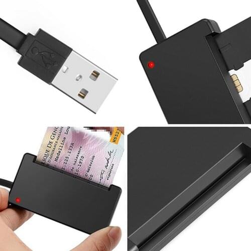 Rocketek USB 2.0 smart Card Reader memory for ID Bank EMV electronic DNIE dni citizen sim cloner connector adapter PC computer