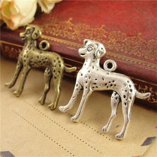 RONGQING 40pcs/pack dog DIY Animal charm for making jewelry accessories 2019