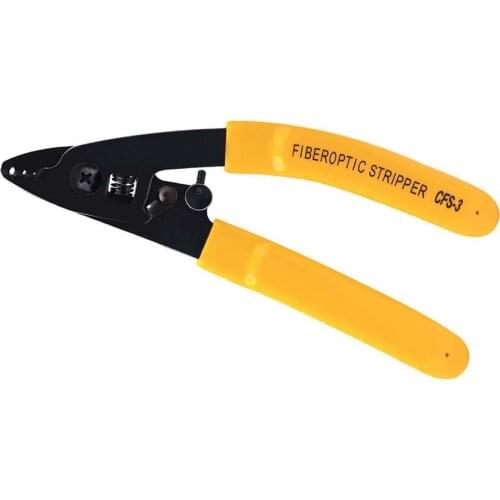 Wire Strippers Cable Crimper for FTTH Tools Optical Fiber Stripping Pliers Three-port Fiber Optical Stripper Pliers