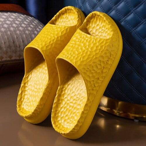 Thick soled slippers womens antiskid soft household mens bathroom bath household slippers lovers shoes men mens slippers