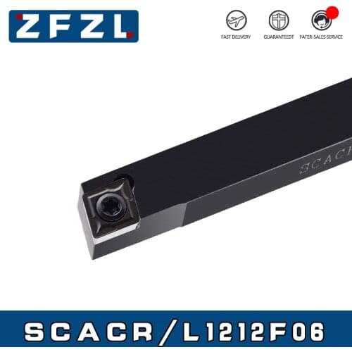 1pcs SCACR SCACL Lathe Tool Holder SCACR0808F06 SCACR1010F06 SCACR1212F06 CNC Lathe Arbor Machining Cutter External Holders