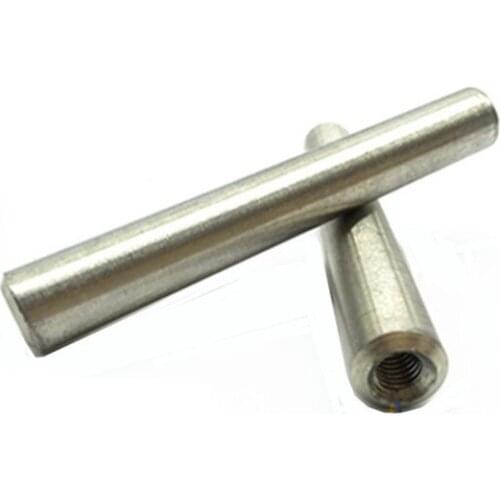 2pcs M8 stainless steel internal thread round taper pins solid pin 1.50 cone dowels positioning dowel GB118 30mm-90mm long