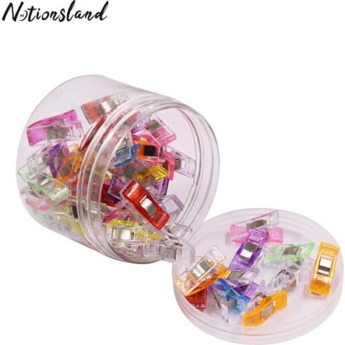 50pcs Sewing Clips Plastic Garment Clips for Quilting and Crafts Sewing Fabric Clips for Crochet and Knitting Sewing Supplies