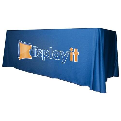 6' Full Side Table Throw, 4 Side Event Table Cover, Heat Transfer Print Table skin