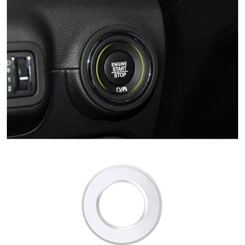 ABS Chrome Car Engine Start Button Decoration Cover Trim 1pc For Maserati Ghibli Quattroporte