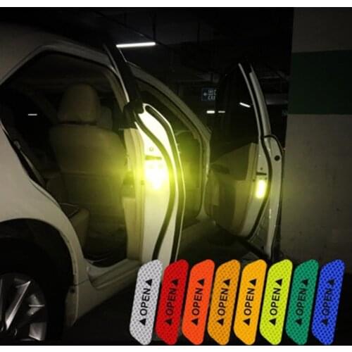 Car Universal Door Reflective Stickers Auto Safety Anti-Collision Warning Mark Strips For MB W176 W177 W213 W205 C117 BMW Audi