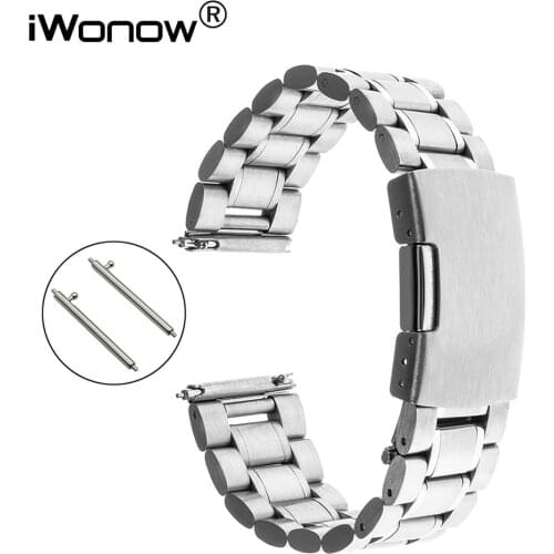 Quick Release Stainless Steel Watch Band + Tool for Tissot Longines Mido Omega Wrist Strap Bracelet Black Silver 18mm 20mm 22mm