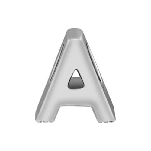 CKK Fits Pandora Bracelet 925 Sterling Silver Letter A Alphabet Charm Beads for Jewelry Making Berloque