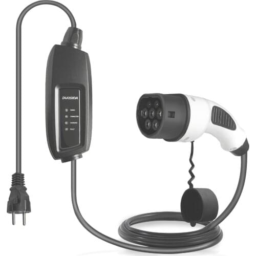 EVSE EV charger Type 2 iec62196 EV charging cable 16A EU Plug for Electric vehicle