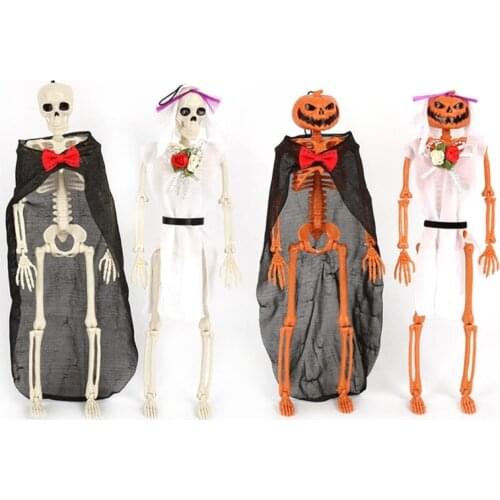 Flexible Human Anatomical Anatomy Skeleton Model Full Life Size Halloween Party Prop Decoration