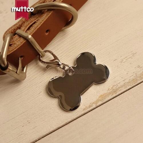Freeshipping high quality simple bone sharp DIY dog id tag silvery can crave name and mobile 2 sizes dog id tag DIT-016