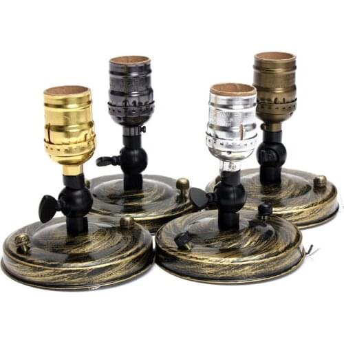 Nordic industrial Vintage Retro Edison Lamp Base Holder Pendant Bulb Light Screw Socket E27 for Ceiling lamp wall lamp