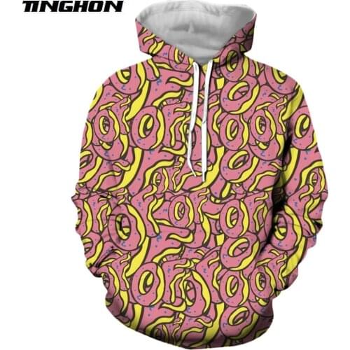 New Fashion 3d Hoodie Cartoon Odd Future Donut Food Print 3d Men Women Hooded sweatshirt Plus Size XS 6XL 7XL