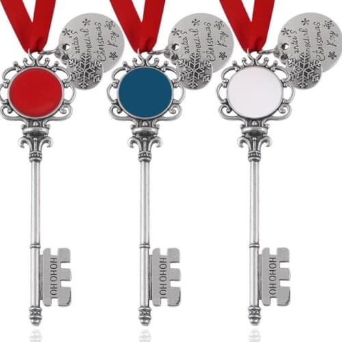 New Monogram magic santa claus key christmas ornaments decorations christmas halloween gifts LX8508