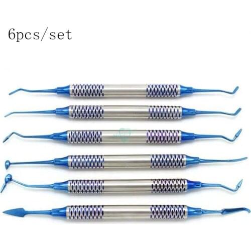 New 6pcs/set dental Resin set Resin Aesthetic Kit Resin dentist tools
