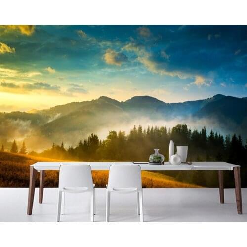 Papel de parede Night Moon Cities photo Building night time 3d wallpaper,living room tv sofa wall bedroom wall paper home decor