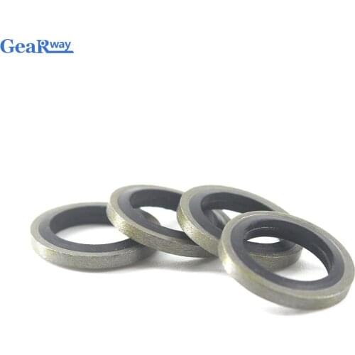 Bonded Washer Metal Rubber Combined Washer Gasket 6/8/10/12/14/16/18/20/22/24mm Oil Resistance Combined Washer Seal Ring