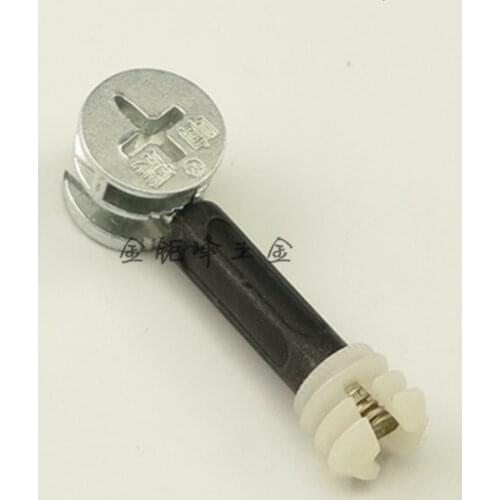 10pcs Three in one screw, furniture connector, clothes cabinet, desk, link, fixer, eccentric wheel nut connection