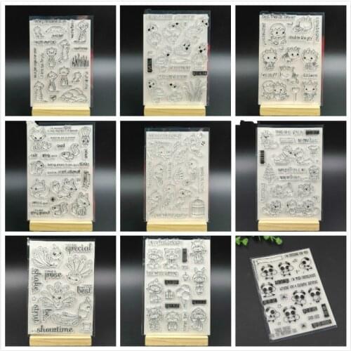ZFPARTY Cute Transparent Clear Silicone Stamp/Seal for DIY scrapbooking/photo album Decorative clear stamp