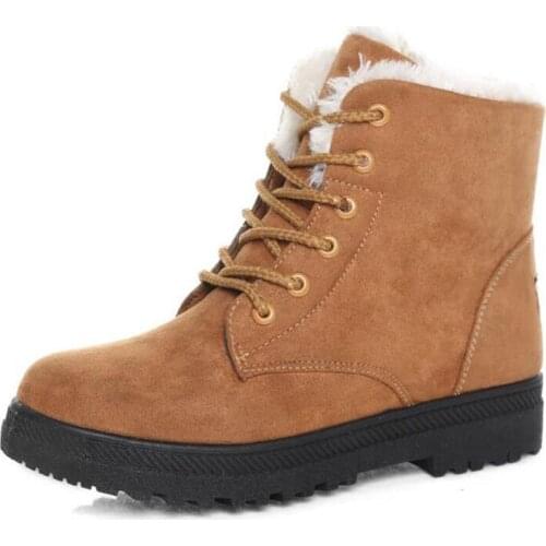 2019 Winter Explosions Snow Boots Womens Warm Student Short Boots Flat With Cotton Shoes Womens Shoes Cotton Shoes