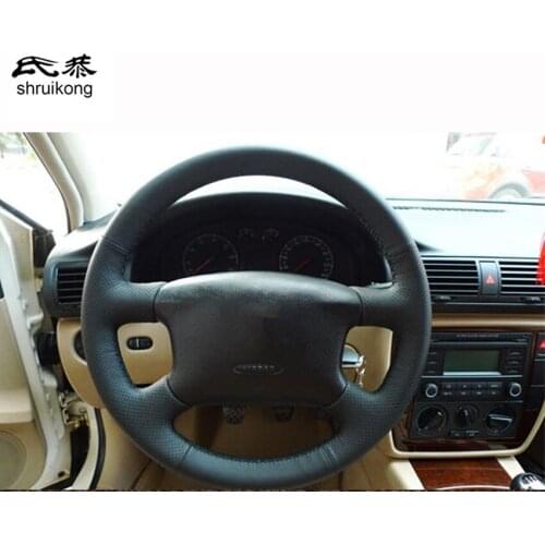 Sew-on Microfiber leather car steering wheel cover Car accessories For Volkswagen VW Passat B5 2000-2005