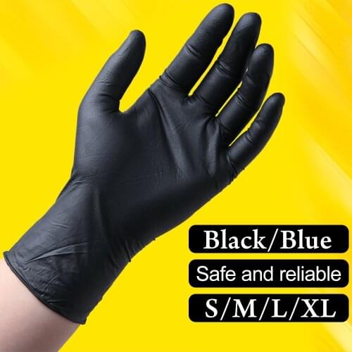 100 Pcs Disposable Thick and Durable Latex Gloves for Kids Household Kitchen Cleaning Oil Stains Special Nitrile Rubber Gloves