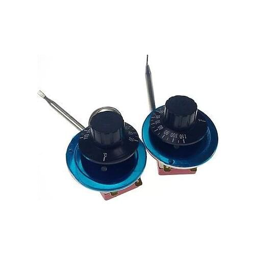 2PCS 220V16A Thermostat Knob Temperature Switch Controller Probe 30-110 Celsius