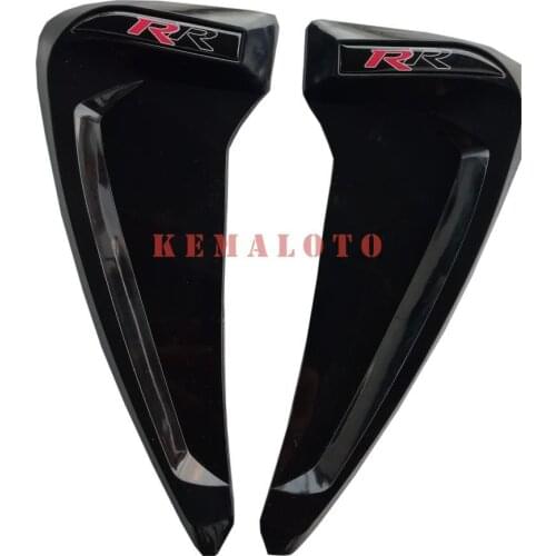 FOR RR Logo Piano Black Flexible Fender Venti Grille Left Right 2 Pcs