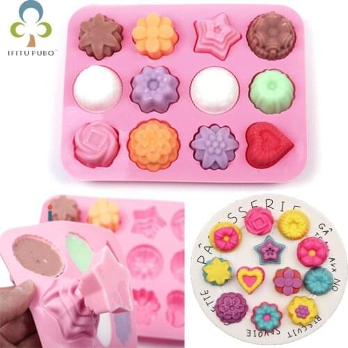 21 Holes Cake Baking Mould Silicone Soap Mold 3D Chocolate Supplies Baking Pan Tray Molds Candy Making Tool DIY Jelly mold ZXH
