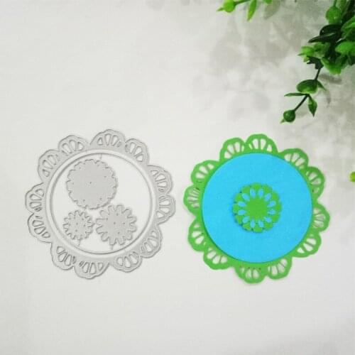 4pcs Flowers Metal Steel Cutting Dies Craft Creative Stencil Stamps and Dies for DIY Scrapbook Album Embossing Paper Dies