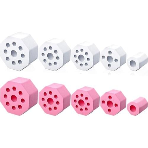 5 Sizes Cup Turner Foam Set 10 Pieces Tumbler Foam Tumbler Spinner Foams For 1/2 Inch PVC Pipe (White, Pink) Promotion