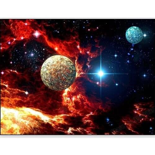 5D DIY Diamond Painting Planet Interstellar Space Full Drill Square Diamond Embroidery Cross Stitch Crystal Mosaic Picture Decor