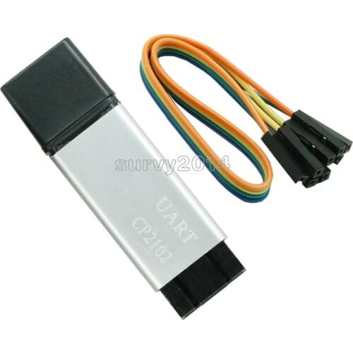 Aluminum shell CP2102 USB 2.0 to TTL UART Module 6Pin Serial Converter STC Replace FT232 Module support 5v/3.3v for arduino