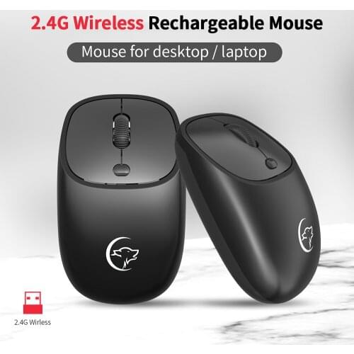 YWYT G850 2.4GHz Wireless Mouse 2400DPI Optical Mouse Rechargeable Mute Office Mouse Ergonomic Mouse for PC Laptop