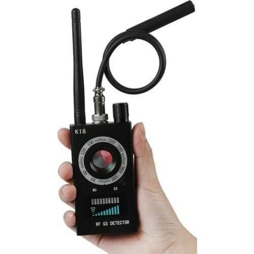 Wireless Signal Detector US EU Rradio Frequency Anti-Spy Camera 1MHZ-6.5GHZ Pro K18 GSM Audio Error Finder GPS Lens RF Tracker