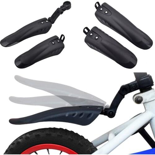 Kids Bike Mudguards PVC Plastic Front & Rear Fender Kit For 12-20 Inch Cycling Universal Wings MTB Bike Protection